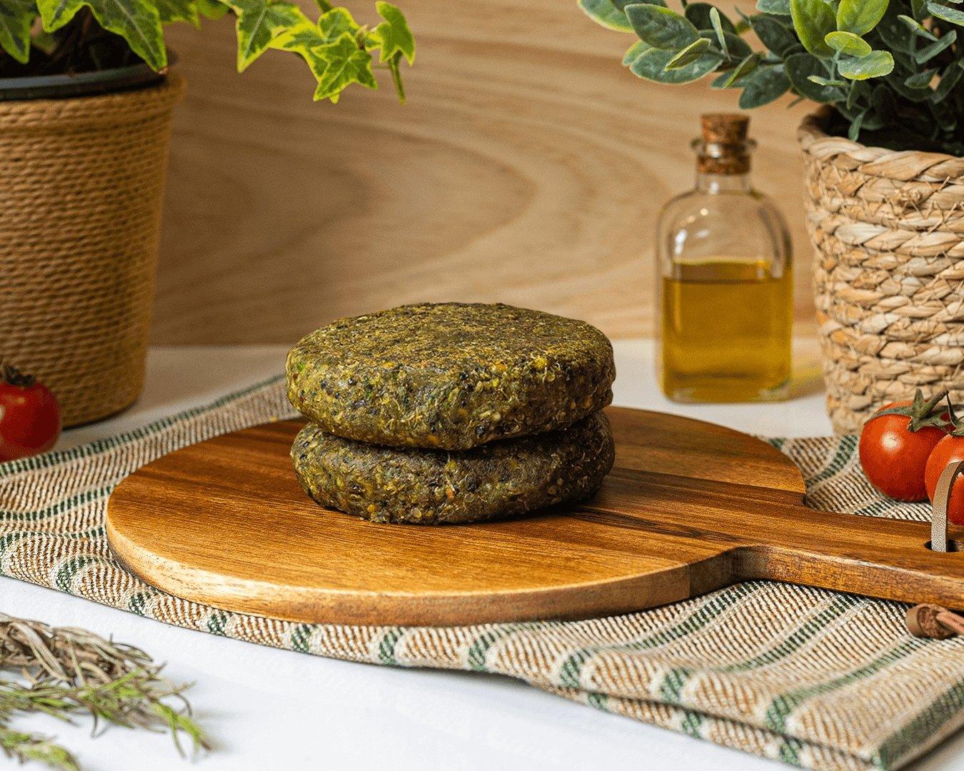 Green Burger (2 x 140g) sem glúten - Asoka Plant-Based Market
