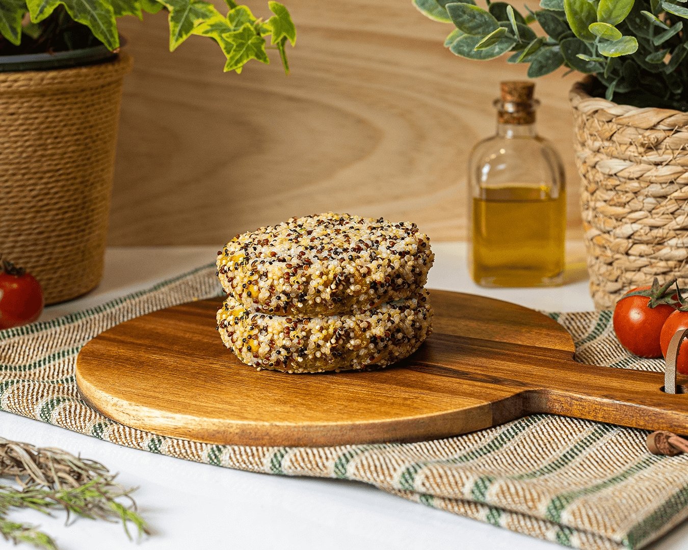 Vegan Burger Asoka (2 x 140g) gluten-free - Asoka Plant-Based Market